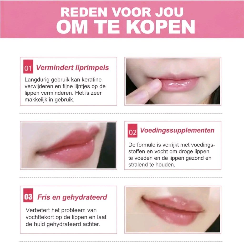 Roze Goud Kristal Collageen Lip Patches - Voller & Hydraterend