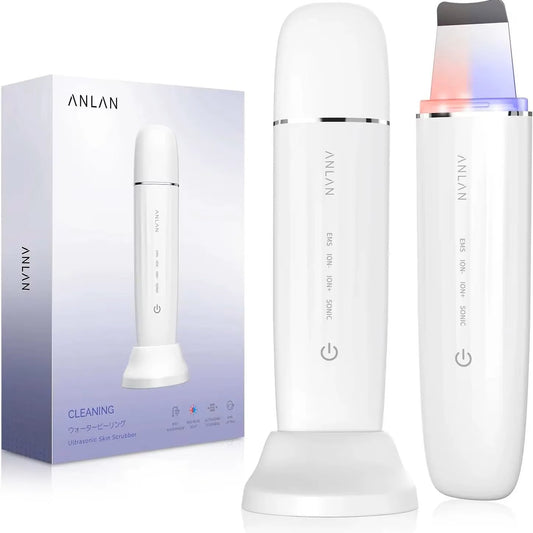 ANLAN 4-in-1 Gezichtsbehandeling | Ultrasoon Reinigen, EMS Lifting & LED Lichttherapie