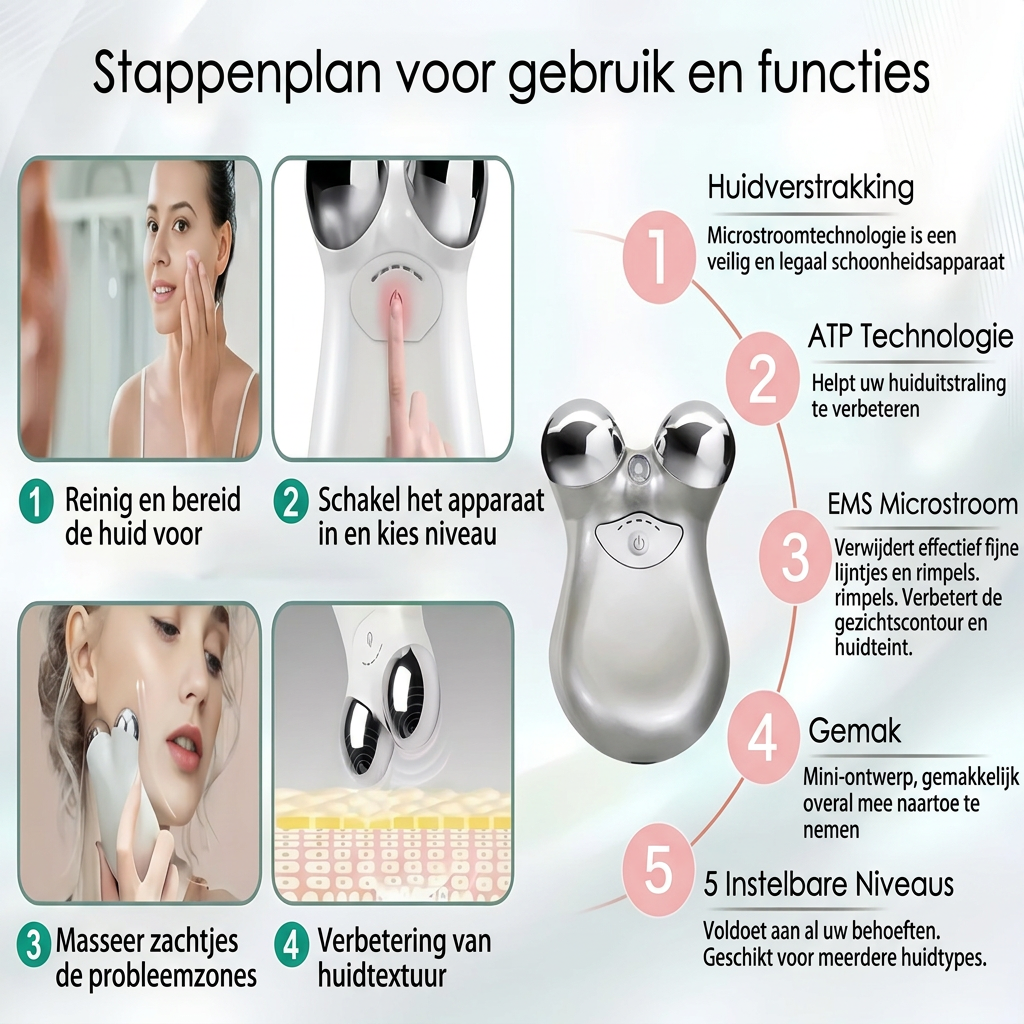 EMS Microstroom Gezichtsmassager