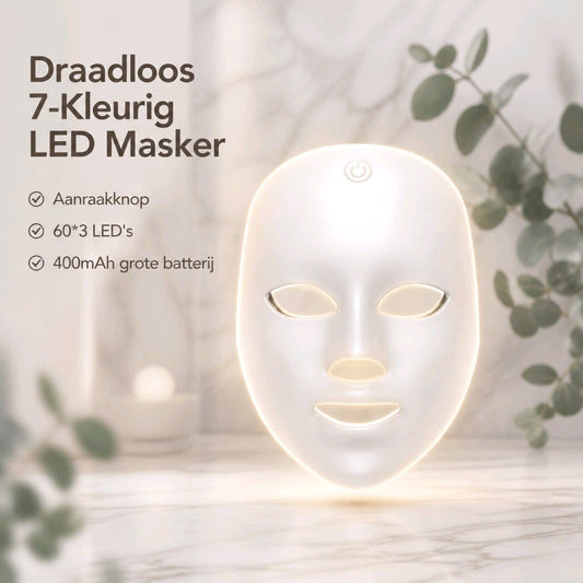 LED Photonen Gezichtsmasker – 7 Kleuren Lichttherapie