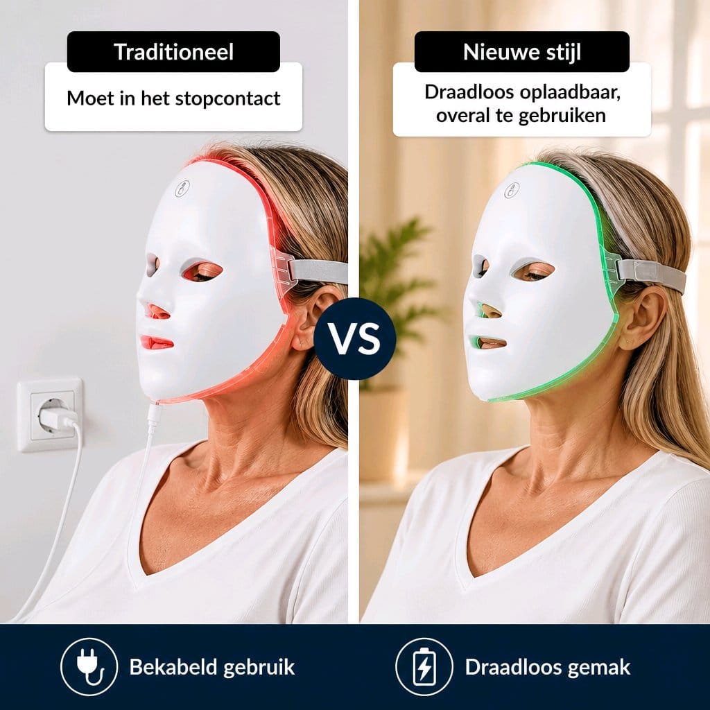 LED Photonen Gezichtsmasker – 7 Kleuren Lichttherapie