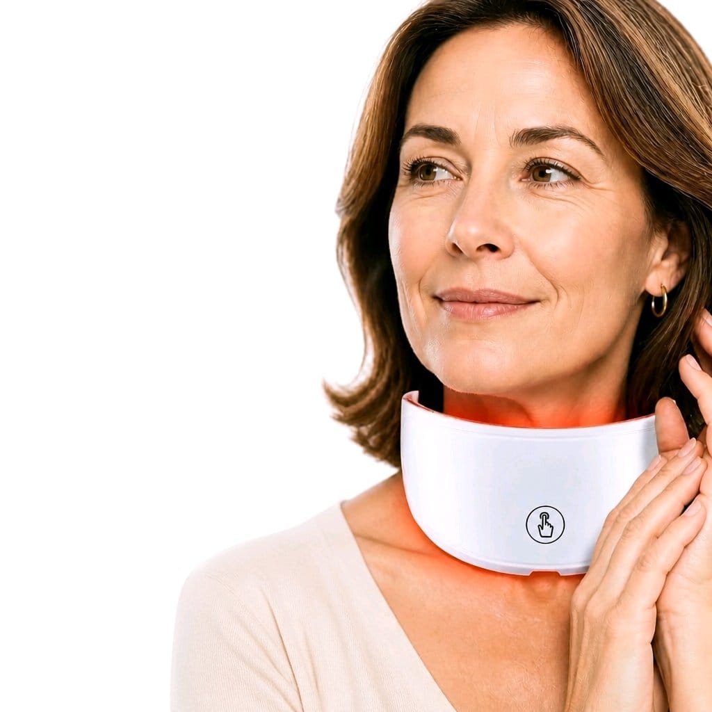 Nek LED Masker — Lichttherapie voor Huidverstrakking & Anti-Rimpel