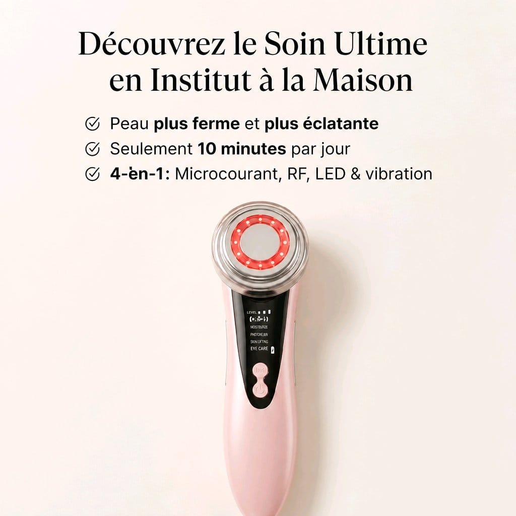 4-in-1 RF & EMS Gezichtsmassager – Radiofrequentie Lifting voor Thuis