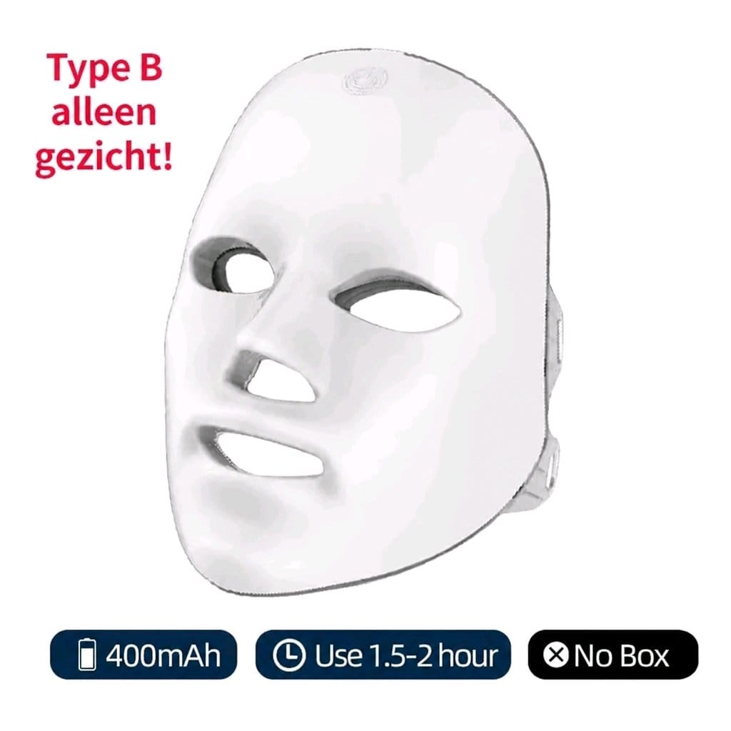 LED Photonen Gezichtsmasker – 7 Kleuren Lichttherapie