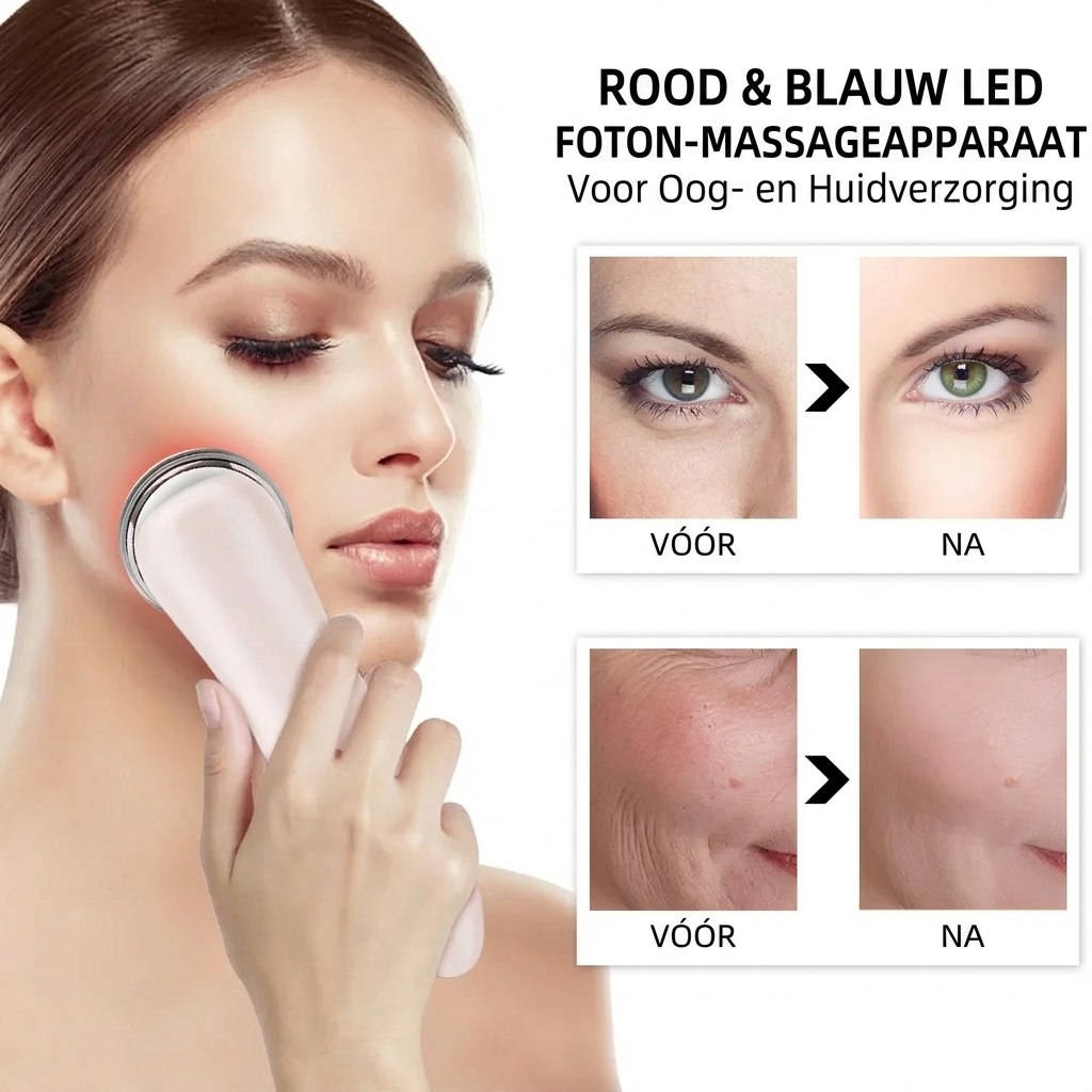 4-in-1 RF & EMS Gezichtsmassager – Radiofrequentie Lifting voor Thuis