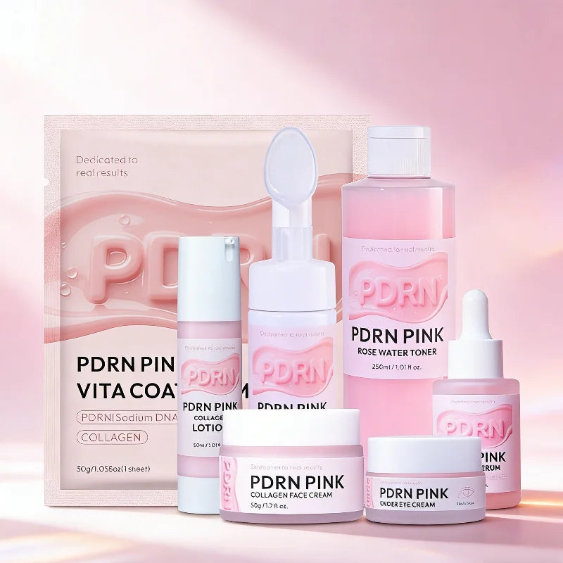 PDRN Pink Collagen Face Masker met Zalm-DNA voor het Hele Gezicht