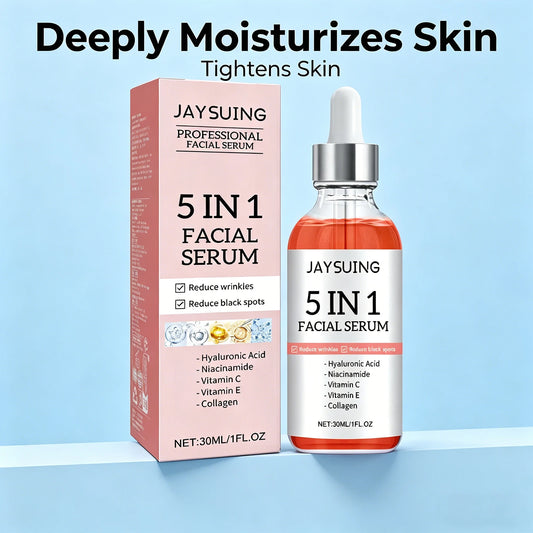 5-in-1 Gezichtsserum — Hyaluronzuur, Niacinamide & Vitamine C